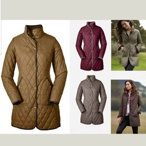 Eddie Bauer Quilted Field Jacket-Aged Brass